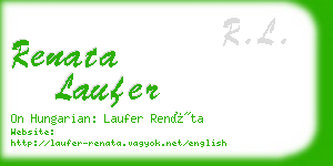 renata laufer business card